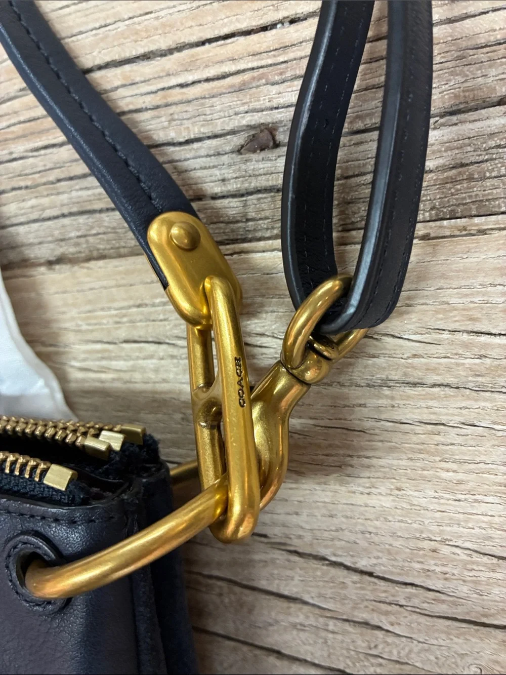 Authentic Coach Dreamer Shoulder Bag in Midnight Navy 54070